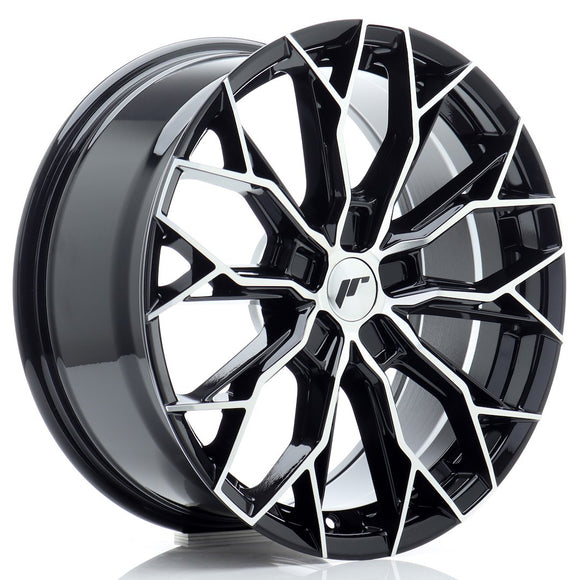 JR Wheels JR49 18x8 ET20-42 5H BLANK Gloss Black Machined Face