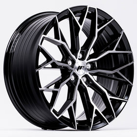 JR Wheels JR49 20x10 ET20-48 5H BLANK Gloss Black Machined Face