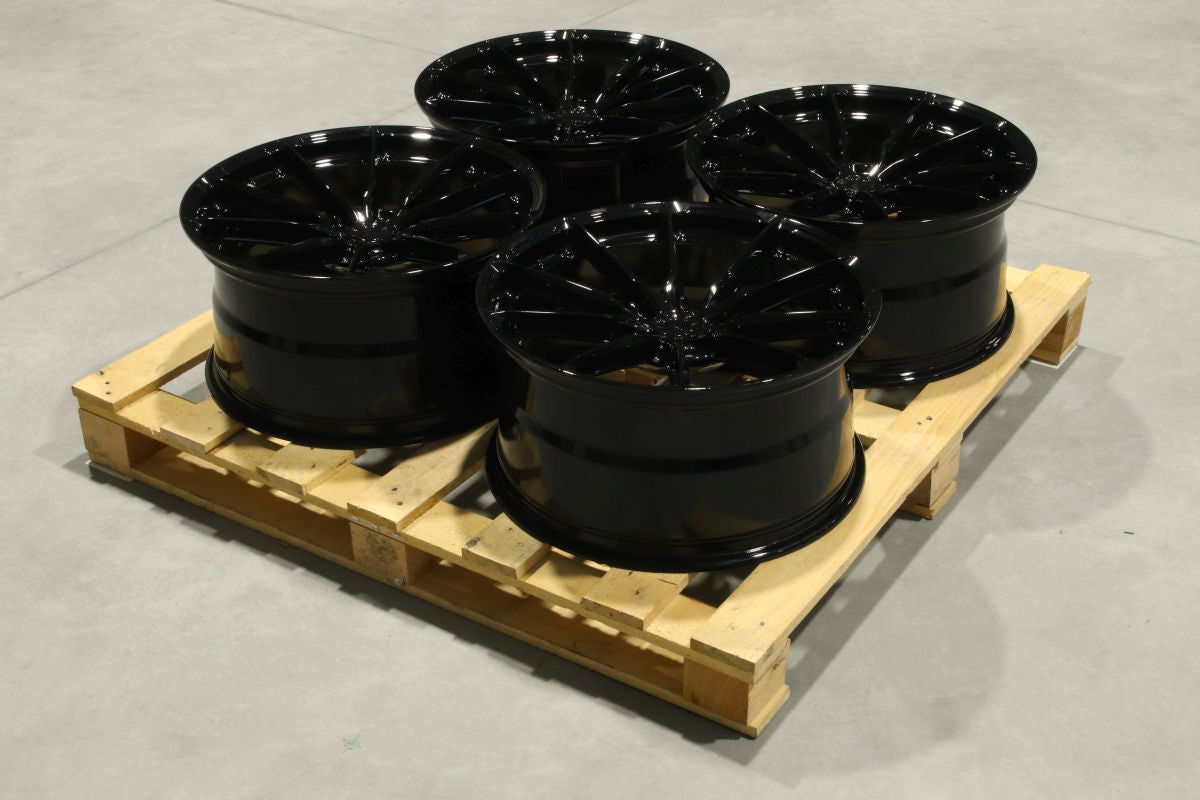 Set of JR37 20x10 ET45 5x120 Gloss Black