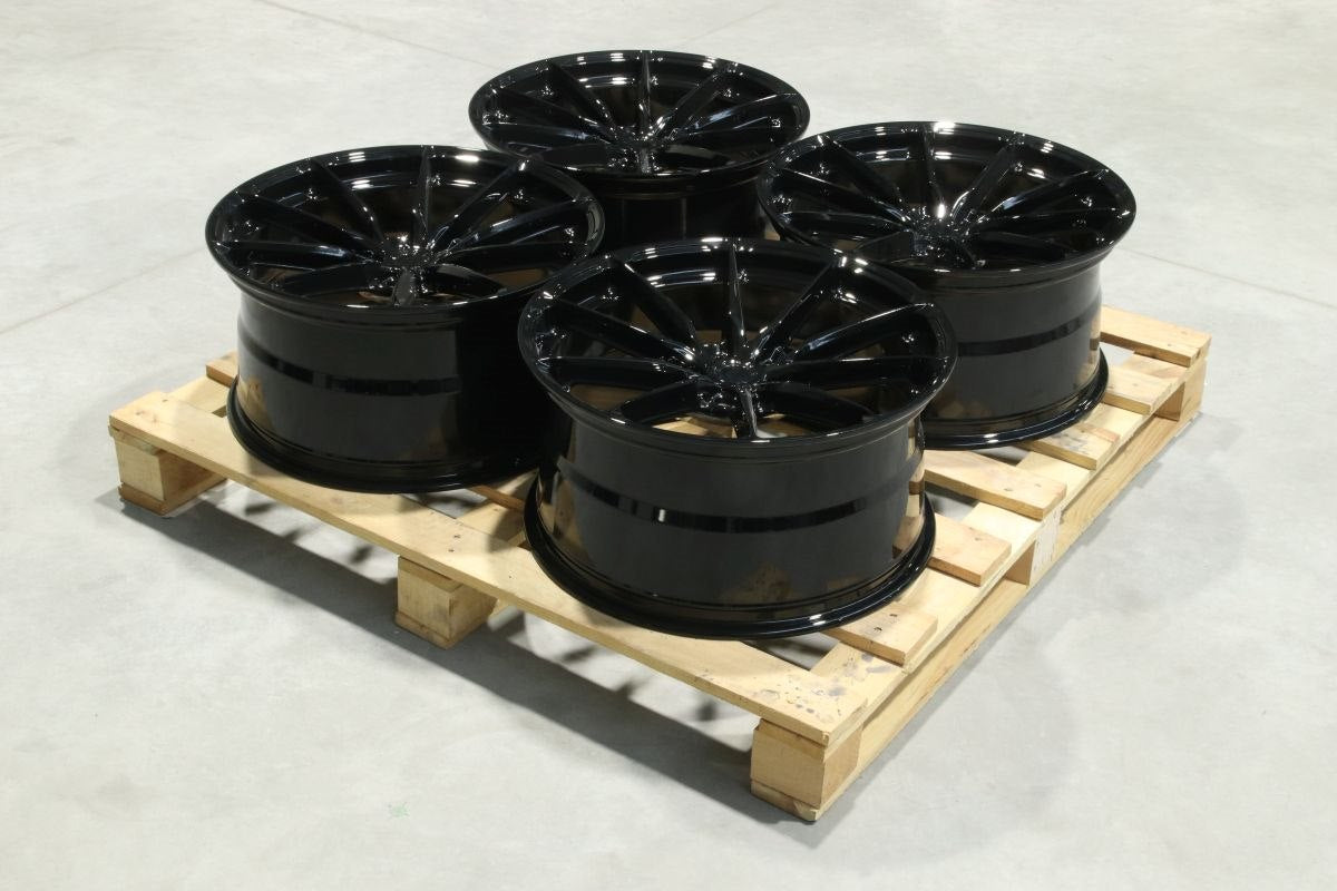 Set of JR37 20x10 ET45 5x112 Gloss Black
