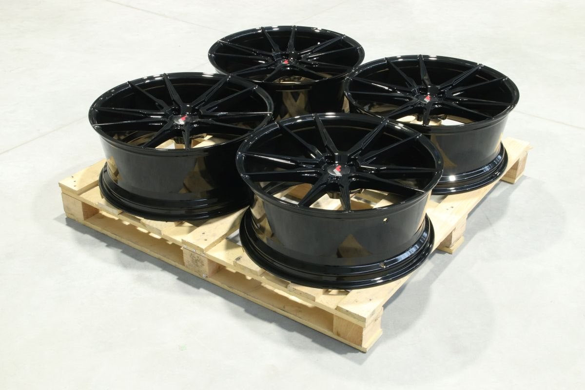 Set of JR21 22x9 ET30 5x114,3 Gloss Black