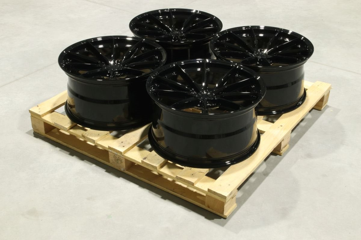 Set of JR37 20x10 ET45 5x112 Gloss Black