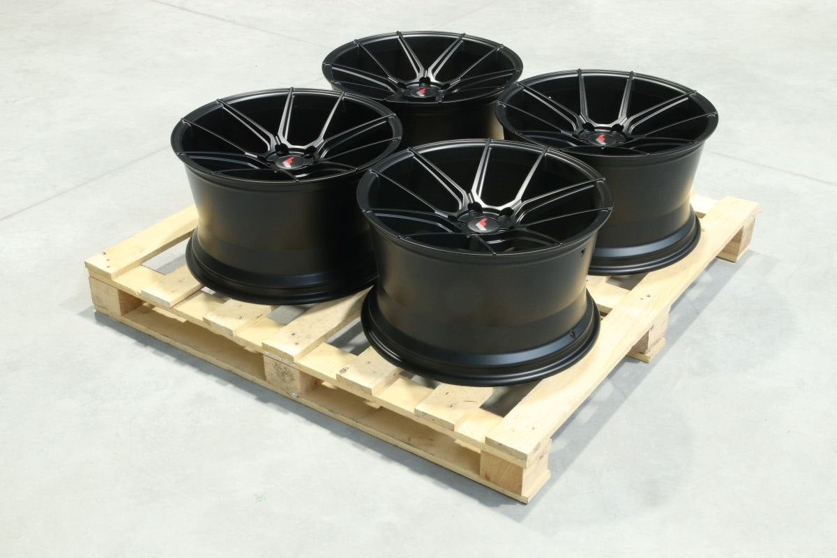 Set of JR30 19x11 ET15 5x112 Matt Black