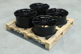 Set of SL02 19x9 ET20 + 19x8 ET40 5x112 Matt Black