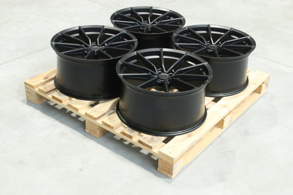 Set of SL02 20x10 ET30 5x112 Matt Black
