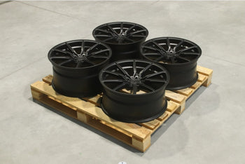 Set of CVR4 20x9 ET20 + 20x10 ET30 5x112 Matt Black