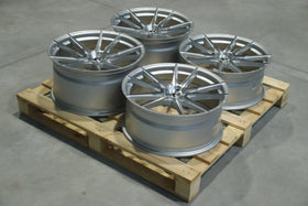 Set of JR21 20x8,5 ET35 + 20x10 ET40 5x120 Silver Machined Face