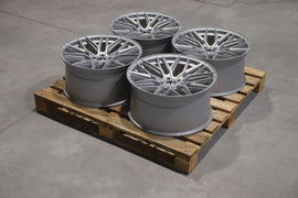 Set of JR28 20x10 ET30 5x112 Matt Silver