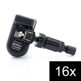 16pcs AirMax TPMS V2 Sensor 315+433MHz Metal Black
