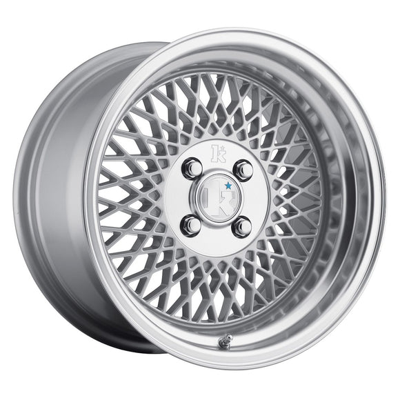 Klutch SL1 15x8,5 ET17 4H BLANK Silver w/ Machined Lip