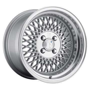 Klutch SL1 16x8 ET15 4x100 Silver w/ Machined Lip