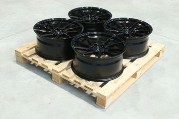 Set of JR36 19x9 ET30 5x112 Gloss Black