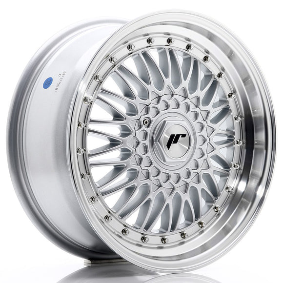 JR Wheels JR9 17x7,5 ET35 5x112/120 Silver w/ Machined Lip+Silver Rivets
