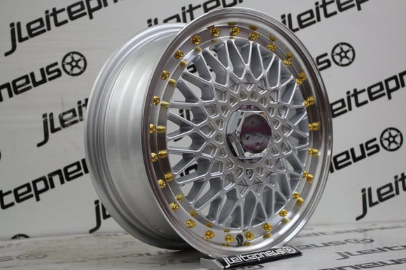 Jantes Novas Style BBS 14 4x100/114.3 5.5 ET30 - Fazemos Montagem/Envio