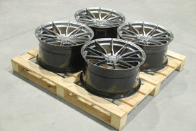 Set of JR37 19x9,5 ET45 5x112 Hyper Black