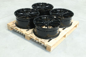 Set of JR37 20x8,5 + 20x9 ET35 5x112 Gloss Black