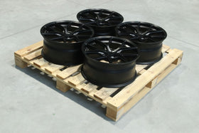 Set of SL01 17x7 ET35 + ET40 5x100 Matt Black