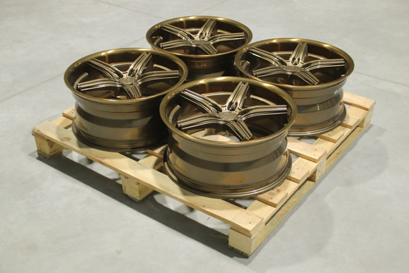 Set of CVR9 20x9 ET30 + ET35 5x120 Gloss Bronze