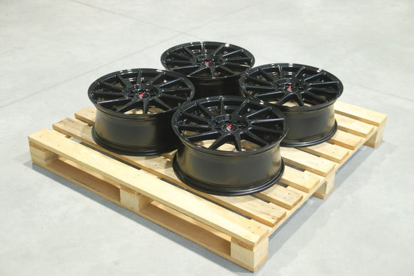 Set of JR22 17x7 ET40 4x100/114,3 Gloss Black