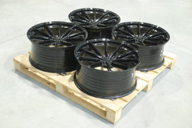 Set of JR37 21x9,5 ET35 5x112 Gloss Black