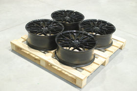 Set of JR46 19x8 ET40 5x100 Gloss Black