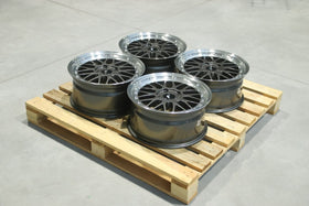 Set of JR23 17x8 ET35 5x120 Hyper Gray w/Machined Lip