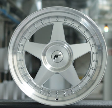 JR Wheels JR6 18x10 Silver Machined Face