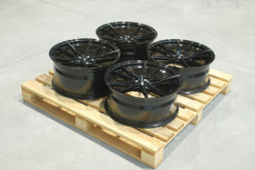Set of JR21 19x8 + 19x9 ET35 5x112 Gloss Black