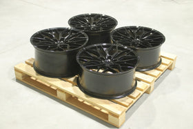 Set of JR46 20x9 ET25 + 20x10 ET20 5x112 Gloss Black