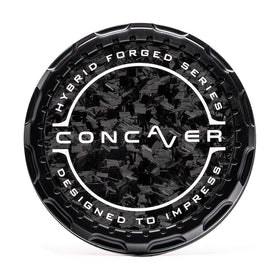 Concaver Premium Center Cap - Forged Carbon - Black Anodized