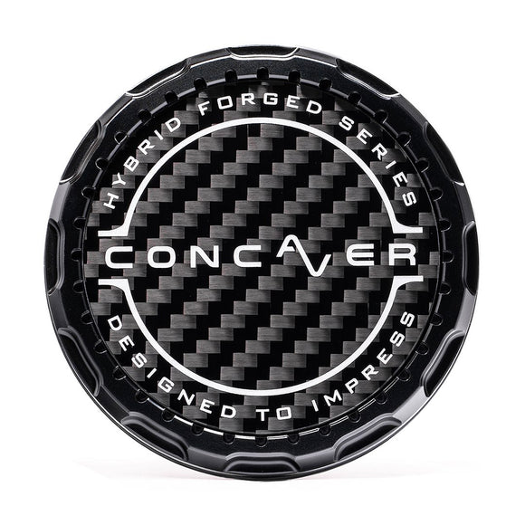 Concaver Premium Center Cap - Classic Carbon - Black Anodized