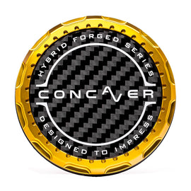 Concaver Premium Center Cap - Classic Carbon - Gold Anodized