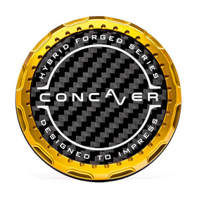 Concaver Premium Center Cap - Classic Carbon - Gold Anodized
