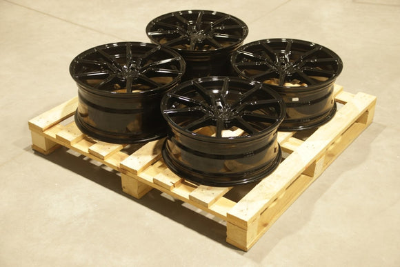 Set of CVR4 19x8 ET26 + 19x9 ET41 5x112 Platinum Black