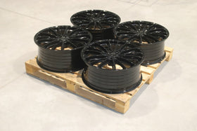 Set of CVR7 22x9 ET40 5x112 Gloss Black