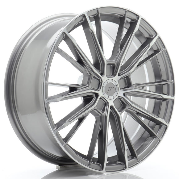 JR Wheels JR52 18x8 ET20-45 5H BLANK Titanium Machined Face