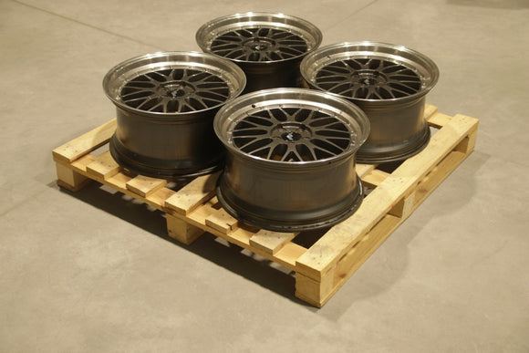 Set of JR23 19x9,5 ET45 5x120 Hyper Gray w/Machined Lip