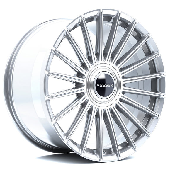 Vesser VSR5 21x10 ET20-60 BLANK Silver Machined Face