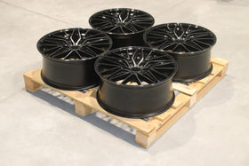 Set of JR38 21x9 ET35 5x114,3 Black Brushed w/Tinted Face