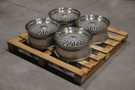 Set of JR9 17x7,5 ET35 5x112 Silver w/Machined Lip