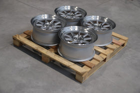 Set of JR47 18x8,5 ET35 5x110 Silver Machined Face