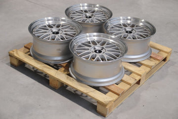 Set of JR23 19x9 ET40 5x112 Hyper Silver w/Machined Lip