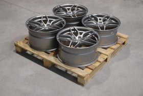 Set of CVR3 20x9,5 ET25 + 20x10,5 ET15 5x112 Brushed Titanium