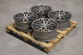 Set of CVR1 20x8 ET40 5x112 Brushed Titanium
