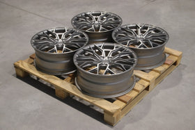 Set of CVR1 20x8 ET40 5x112 Brushed Titanium