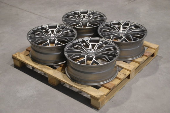 Set of CVR1 20x8 ET40 5x112 Brushed Titanium