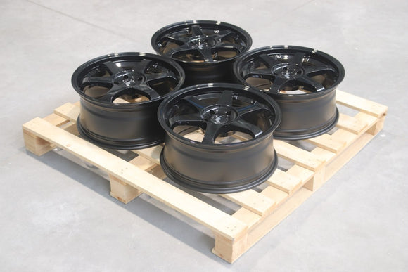 Set of JR3 18x8 ET40 5x114,3 Gloss Black