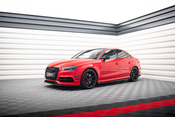 Side Skirts Diffusers V.1 Audi S3 / A3 S-Line 8V / 8V FL Sedan - 0