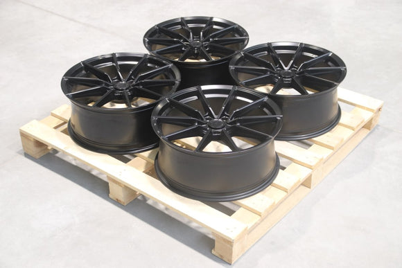 Set of SL02 19x8 ET30 + 19x8 ET40 5x112 Matt Black