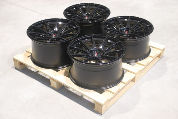 Set of JR11 20x10 ET30 + 20x11 ET30 5x112 Gloss Black